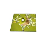 Placa para tapa vitrocerámica, 1 pieza, 60 x 52 cm, color verde, para...