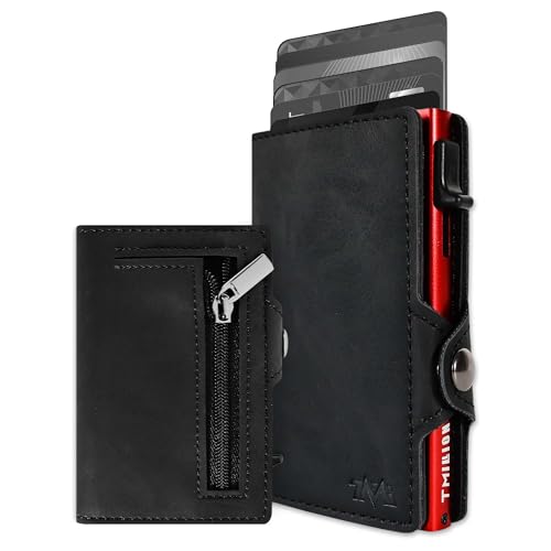 Steve Madden Tarjetero De Cuero,Cartera Para Hombre RFID Bloqueo