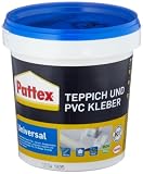 Pattex Teppich und PVC Kleber, lösemittelfreier Dispersionskleber, zum idealen Verkleben von PVC-Belägen in verschiedenen Formen oder Teppichen mit P VC-Vliesrücken, 1x1kg