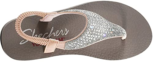 Image of Skechers Women's Meditation Rock Crown Flat Sandal Light Pink 8 M US
