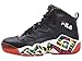 Fila Men's MB Sneakers High Top Black/Jelly Bean/Lemon Sz. 10.5 1BM01264