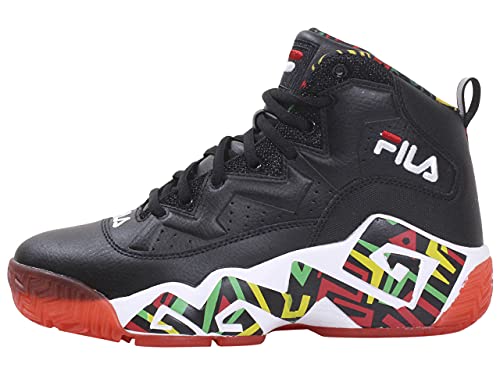 Fila Men's MB Sneakers High Top Black/Jelly Bean/Lemon Sz. 10 1BM012643