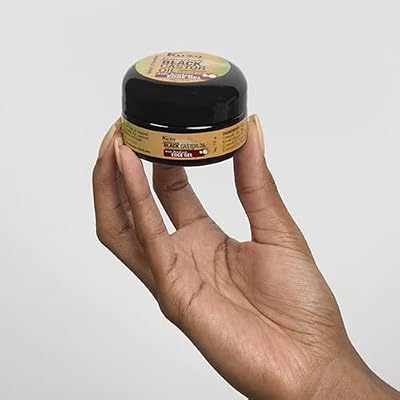 Kuza Jamaican Black Castor Oil Anti-Breakage Edge Gel - Infused with Coconut Oil - for Dry, Fragile Hair, 2 oz
