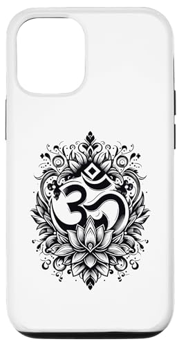 Om Symbol Namaste Aum Ohm �q���h�D�[�� �T �^���g�� ���K�f�[ �X�}�z�P�[�X iPhone 12/12 Pro �p