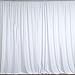 lovemyfabric 100% Polyester Window Curtain/Stage Backdrop Curtain/Photography Backdrop 58" Inch X 108" Inch (1, White)