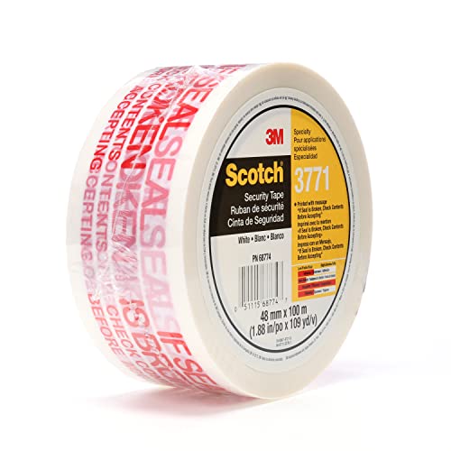 Bande d'étanchéité Scotch message imprimé blanc 48mm rouleau d'emballage