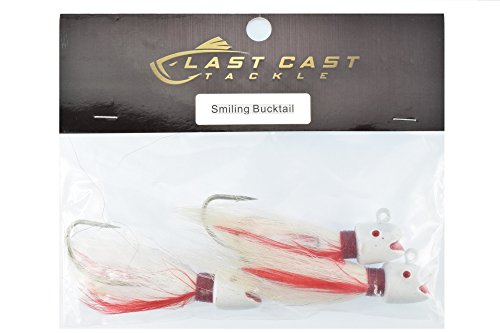 Last Cast Tackle 1.0-3.0Oz Smiling Bucktail Fishing Lure Jig - 3 Pack (3.0 Ounce - 3 Pack) #TOP4