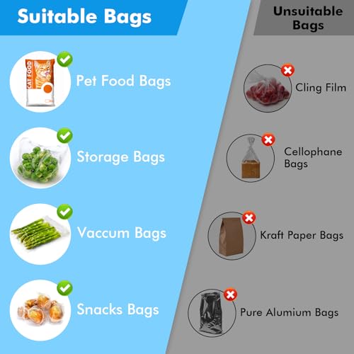 Mini Bag Sealer, 2 in 1 USB Rechargeable Chip Bag Sealer Heal Sealer and Cutter, Portable Bag Sealer Handheld for Plastic Bags Snacks & Food Storag — view 3