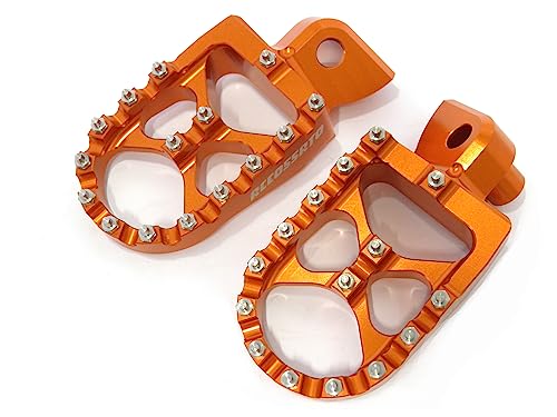 Marchepieds Accossato orange pour éviter la glisse sur YAMAHA WR R X