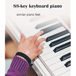 Clavier de Piano numérique 88 Piano électrique clé avec Support de pédale et de Piano MIDI USB Micro Audio et écouteur… – Image 2