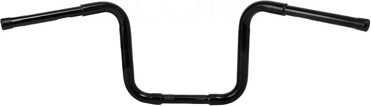 12 Rise 1.25 Ape Hanger HandleBars Fit Harley Sportster XL883 1200 FLST FXST Street Bob Gloss Black