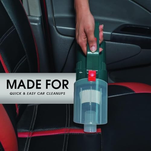 Image of Car Vacuum Cleaner 2 in 1 - Portable and Corded Handheld High Power Vacuum Cleaner for Car for Wet and Dry CarCleaning CarAccessories 2 in 1 DC 12V, 120W 5.5 KPA with HEPA Filter(Green)