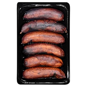 Food-United SCHWARZ-BRAT-WURST 900g 18x50g geräucherte Grill-Würstchen bekannt als Prager Schwarzwurst Rost-Bratwürstchen ideale Grillwurst oder zu Wurstsalat Kartoffelsuppe Sauerkraut