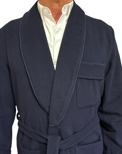 Men's Dressing Gown in Wool and Cashmere model Classic Shawl art. Londra4