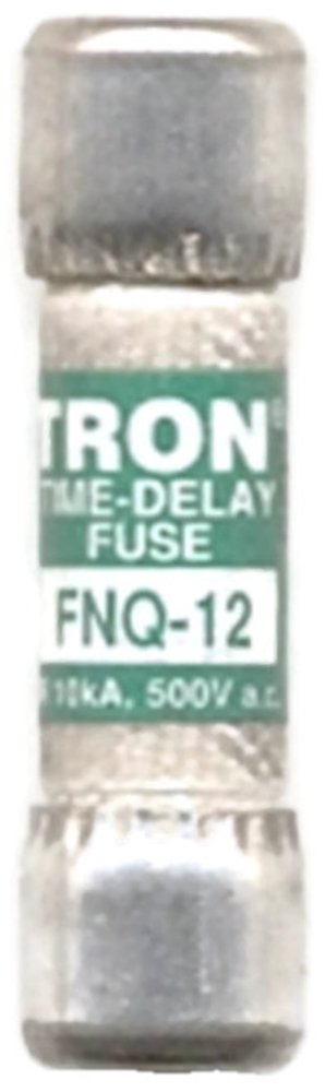 Bussmann FNQ-12, 12 Amp (12A) 500V Midget Time-Delay Class CC Fuse