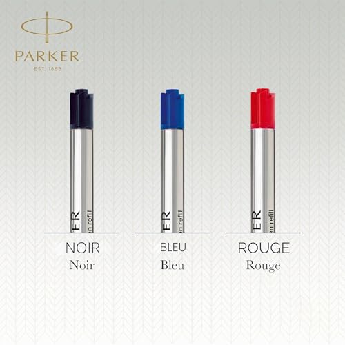 Parker recharges pour stylo bille | pointe moyenne | encre bleue QUINKflow | lot de 3 – vue 7