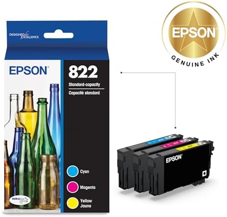 Epson 822 정품 잉크 표준 용량 컬러 카트리지 4팩 T822520 — 사진 2