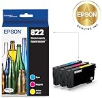 EPSON 822 DURABrite Ultra Ink Standard Capacity Color Cartridge Combo Pack (T822520-S) Works with Workforce Pro WF-3820,3823, 4820, 4830, 4833, 4834