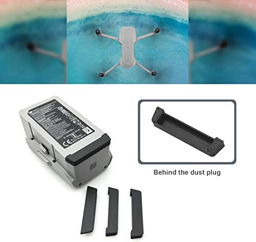 드론 배터리 충전 포트 방진 보호 커버 캡, DJI Mavic Air 2와 호환 가능 스티커 포함 — 사진 2