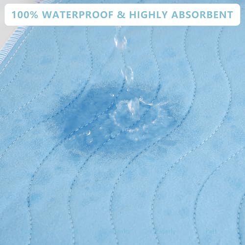 DAHAPYBOO Washable Underpads, 34”x52” 4 Pack Incontinence Bed Pads,Heavy Absorbency Reusable Bed Pads for Elderly,Kids,Adults and Pets,Bed Pads Washable Waterproof Quick Drying for Bed, Sofa, Floor