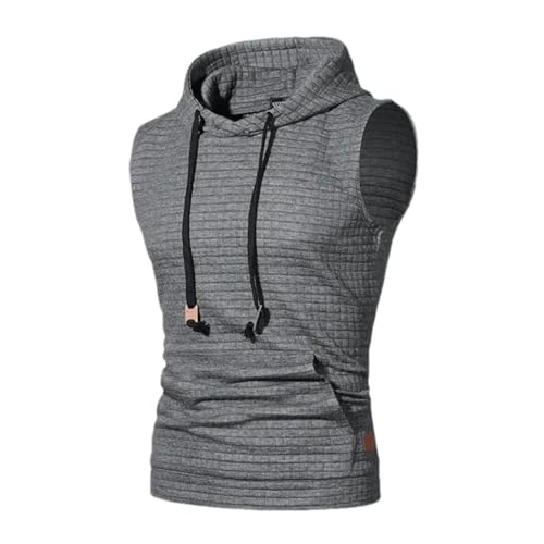 Débardeur de sport homme à capuche pour entraînement en salle et running outdoor taille XS