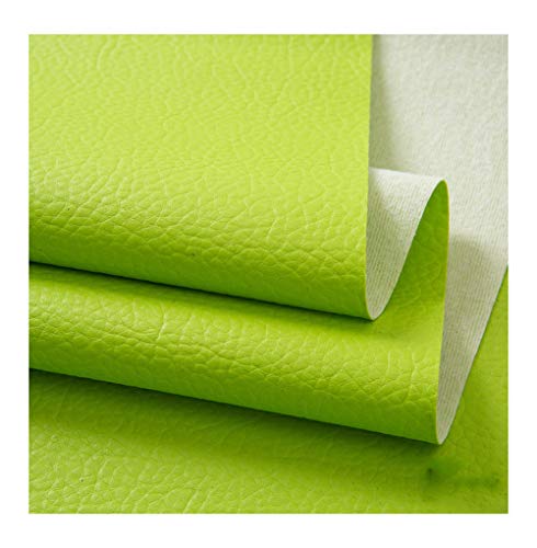 Matière imitation cuir imperméable et texturé vert wangk - 2