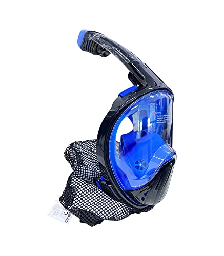 Grupo K-2 Wonduu Máscara De Buceo Cara Completa Negra Talla S/M Para Snorkel Hipoalergénica 180º Xy-001