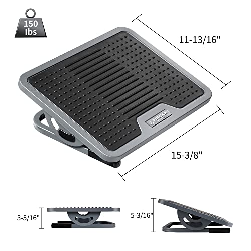 EUREKA ERGONOMIC Tilt Adjustable Footrest, Foot Rest for Under Desk at Work with Massage Surface, Office Foot Rest Under Desk with 20 Degree Tilt No Locking, Metal Frame by EUREKA ERGONOMIC - Image 9