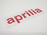 Aufkleber für diverse Aprilia Motorräder & Roller in sehr guter Qualität. Die Sticker werden mittels Transferfolie geklebt. Nach dem Bekleben sieht man nur die Schrift. Maße eines Aufklebers: ca. 8 x 2 cm. Farbe: rot