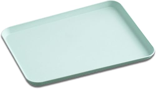 Bandejas de comida rápida de 10 x 14 pulgadas, popote de trigo, bandeja rectangular para servir, bandeja de almuerzo y cena, bandejas de cafetería