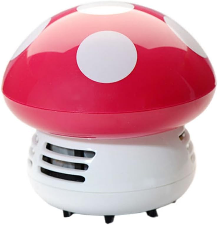 Cabilock Small Mini Vacuum Desk Tabletop Vacuum Mini Cleaner Low Sound Portable Efficient Battery Operated Perfect for Kitchen Counter Crumb Dust Ashes