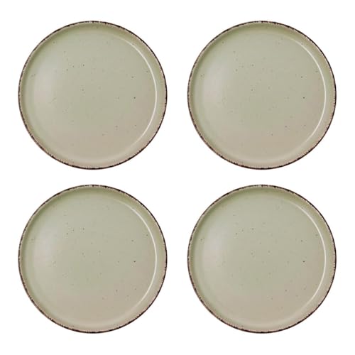 Quid Duna 4 Plato Postre Cerámico 20x2,5cm Loza Apto Microondas Apilable