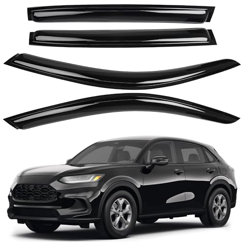 AUXKO Window Rain Guard for Honda HRV 2023 2024 2025 2026 Outside Tape-On Shatterproof Sun Smoke Guard Vent Visor Side Window Wind Deflectors Accessories for Honda HR-V 2023 2024 2025 2026 by AUXKO - Used condition - US$30.12