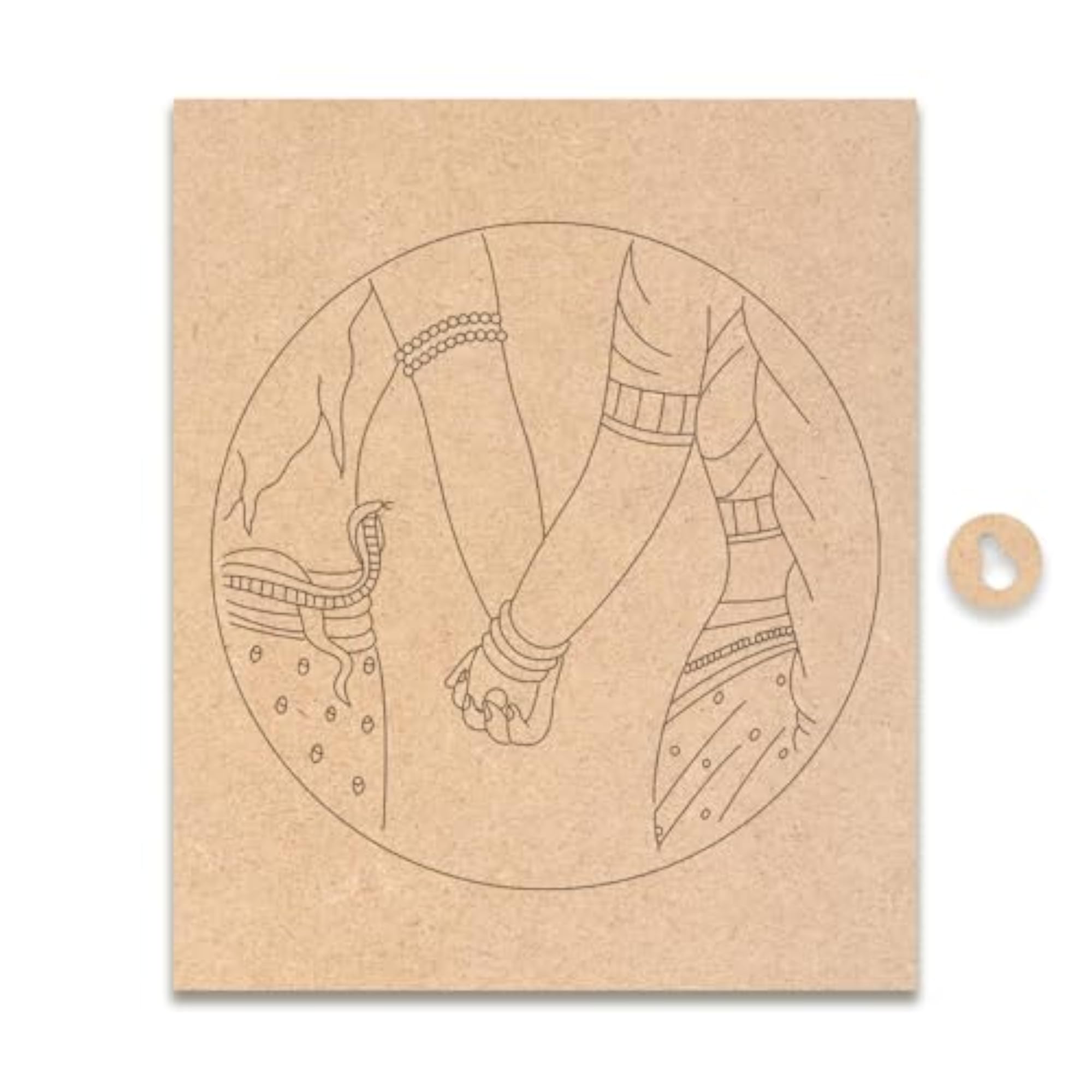 Pre-Marked MDF Board for DIY Painting and Crafting