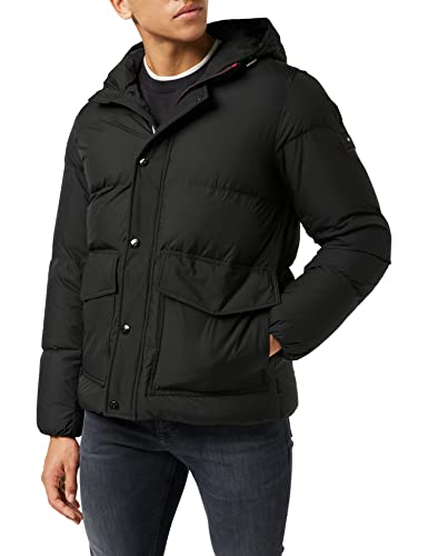 Tommy Hilfiger Herren Daunenjacke Hilfiger Down Hooded Jacket aus...