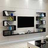 //Nettoyage facile et montage sans tracas// : Doté d'une surface imperméable et résistante aux rayures, ce meuble TV mural suspendu se nettoie facilement d'un simple coup de chiffon humide. Toute la quincaillerie est incluse pour une installation rapide et sécurisée de votre meuble TV suspendu