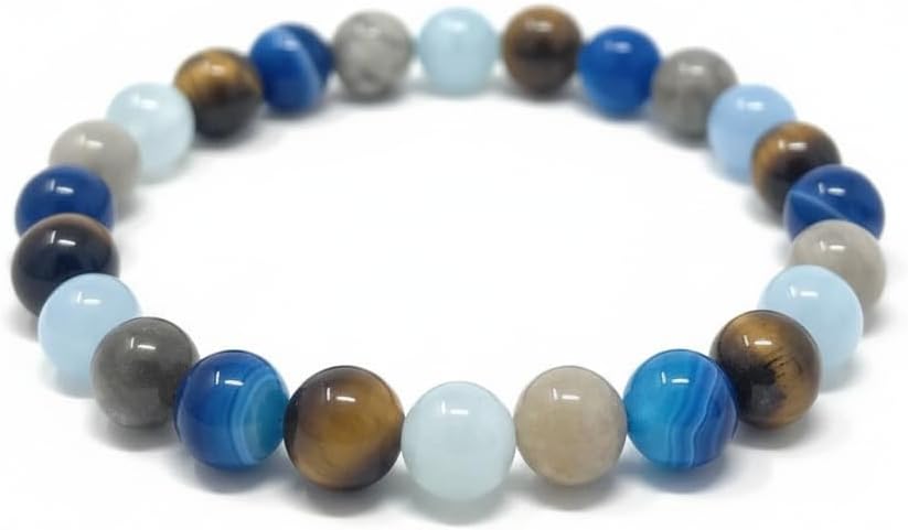 Soulcafe Gemini Zodiac Handmade Crystal Bead Stretch Bracelet 8mm