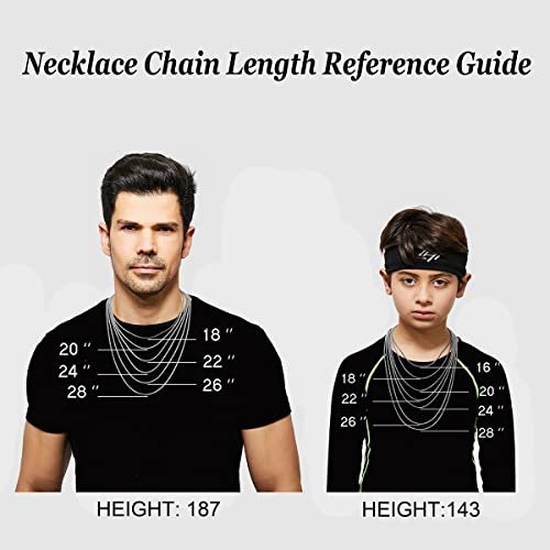 Stainless Steel Cross Necklace For Men,Silver Cross Necklace For Men Small Cross Pendant Necklace Simple Jewelry 18 Inches Cross Chain For Mens #TOP6