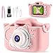 AOGELI Kids Camera for Girls, 2 Lens Selfie Kids Camera,Kids Digital Camera Toys for 4 5 6 7 8 9 Year Old Girl Christmas Birthday Gifts,MP3 Player,Camera for Kids,Toddler Camera with 32GB-Card Pink