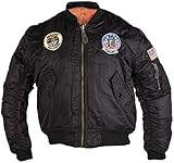 Hoher tragenkomfort Mil-Tec Ma1® Jacke Schwarz XL