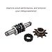 Aramox Clutch Bearing Kit, Clutch Shaft Gear Kit, Steel Alloy Replacement Clutch Shaft Drive Sprocket Kit, Fit for 2 Stroke Engine Motorized