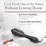Revlon RVDR5222F One-Step Volumizer and Ionic Hair Dryer with Advanced Ionic Technology, Hot Air Brush, Less Frizz, 3 Heat/ 2 Speed Settings, Black