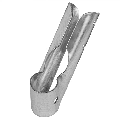 10 Pcs 1\" x 1\" T Pipe Clamp, 45 Degree Single Socket Tee Pipe Chain Link Fence End Rail Clamp Corner Pipe Clamp Joint Connector - Thumbnail 4