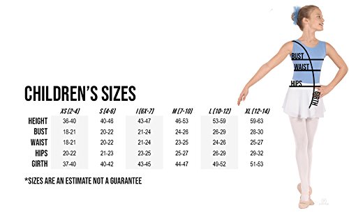 Eurotard Girls Pull-On Mini Ballet Skirt (White, Small) - 06121C #TOP1