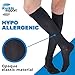 ABSOLUTE SUPPORT Compression Knee High Men 20-30mmHg, Made in USA Mens Graduated Compression Stockings for Swelling, Lymphedema, Post Surgery - Black, X-Large, A104BL4