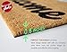 Welcome mat | Doormat for Front Door | Entryway Outdoor Floor mat | Cursive Welcome mat | Natural Coconut Coir | Brown Mat with Black Font |