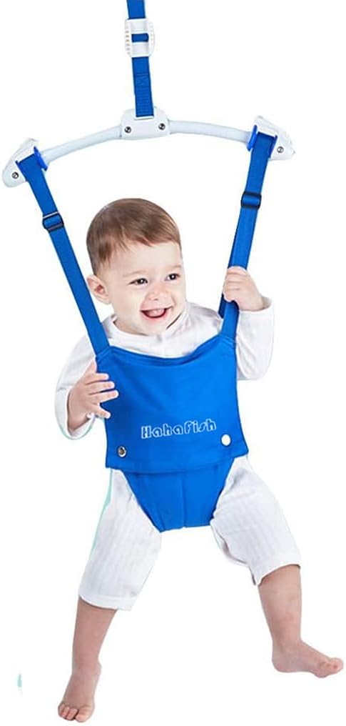 Baby Door Jumpers and Bouncers Exerciser Set with Door Clamp Adjustable Strap for Toddler Infant 6-24 Months CPC & CE Certified