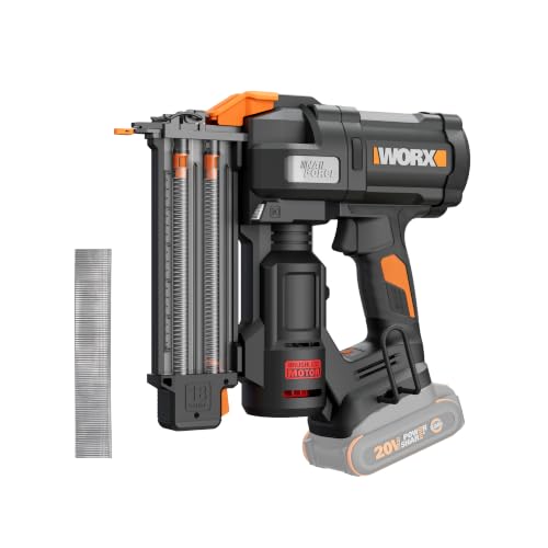 WORX Cordless Brad Nailer, 20V 18GA Brushless Nail Gun, WX838L.9 by WORX - Used condition - US$137.99
