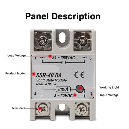 Relé de estado sólido SSR 40A soluciona el desgaste en hornos con su control DC a AC 220V 2