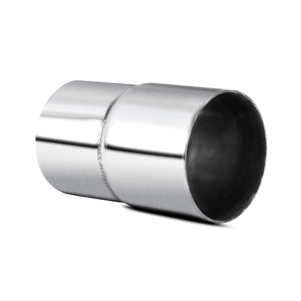 Universal 2.25" ID to 2.5" OD Exhaust Pipe Adapter Component Reducer 4" Length Stainless Steel